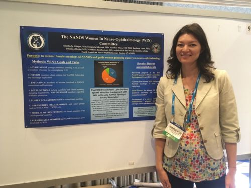 Kimberly Winges presenting WIN poster at WIO